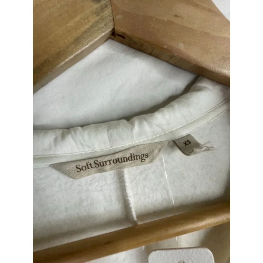 New Soft Surroundings Tangles Hoodie size XS Marshmallow White - Picture 2 of 8